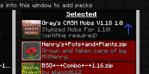 CASM Mobs should be above all other texture packs