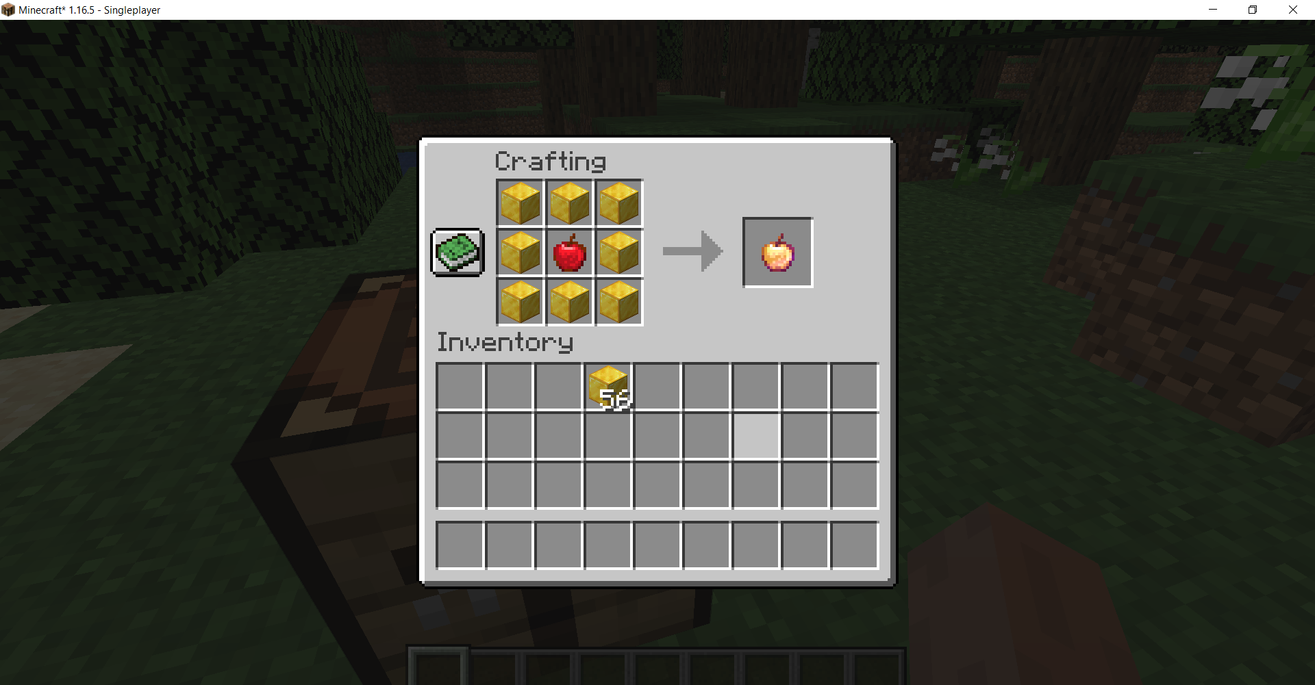 Crafting 1.16.5 and 1.12.2