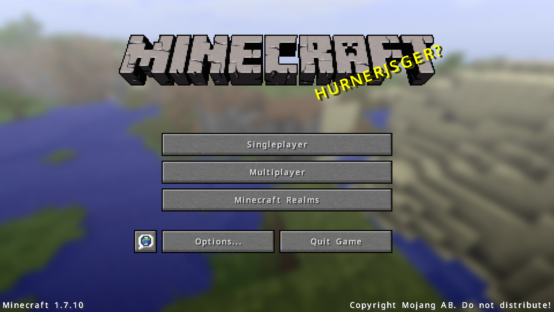 1.7.10 Title Screen