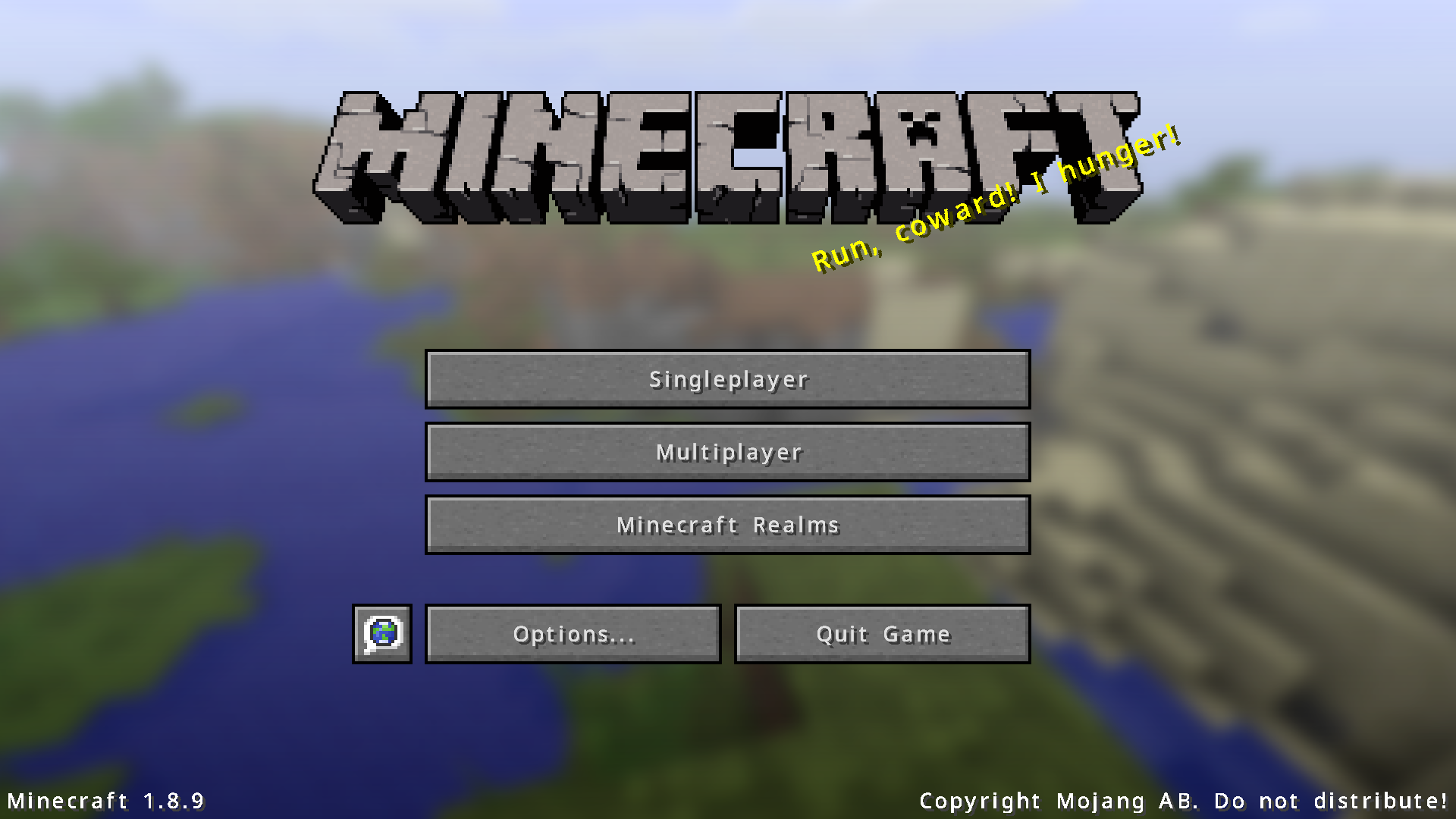 1.8.9 Title Screen