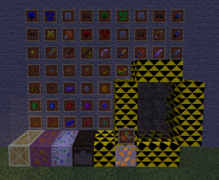 screenshot of items in the mod