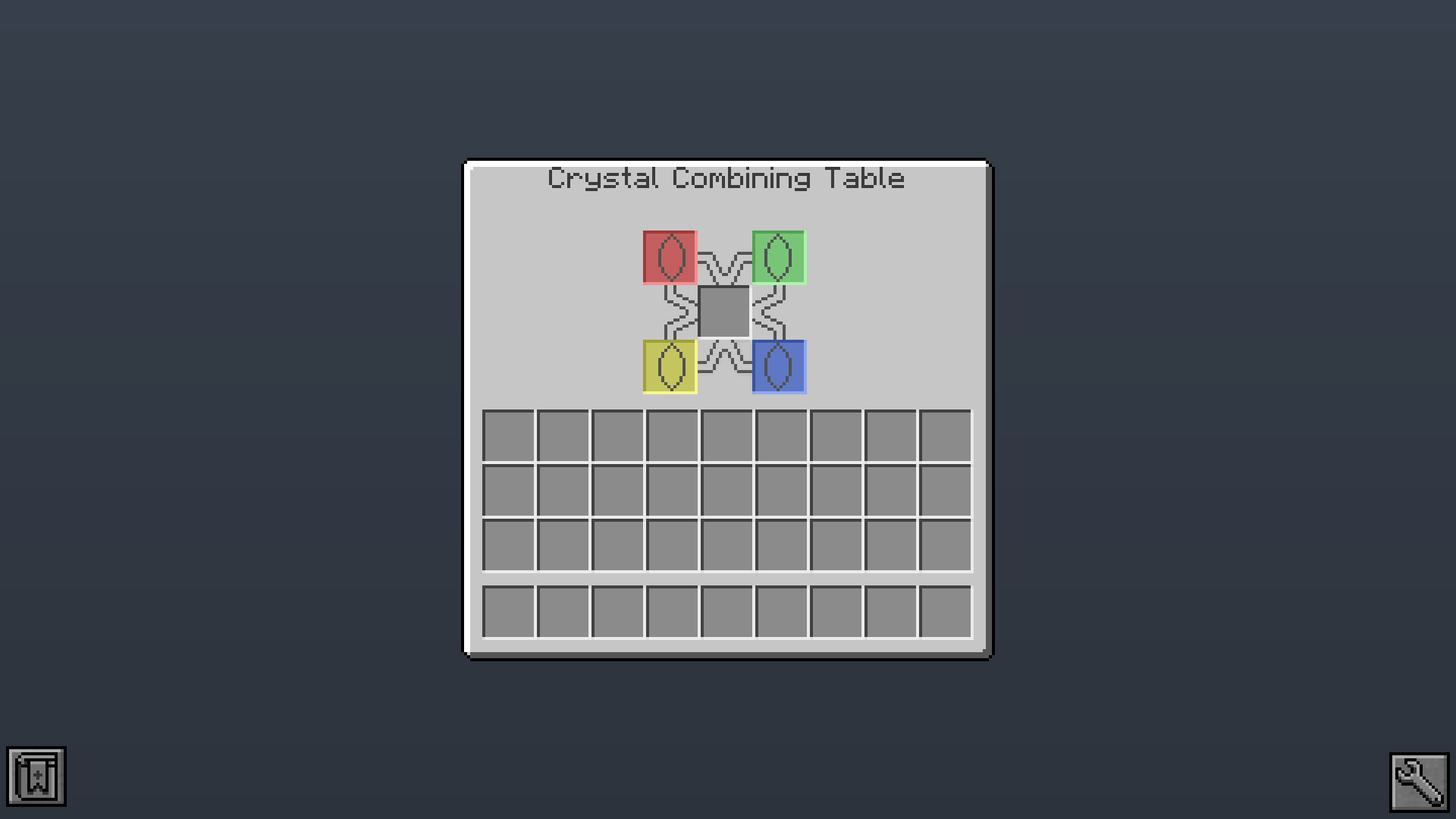 Crystal Combining Table