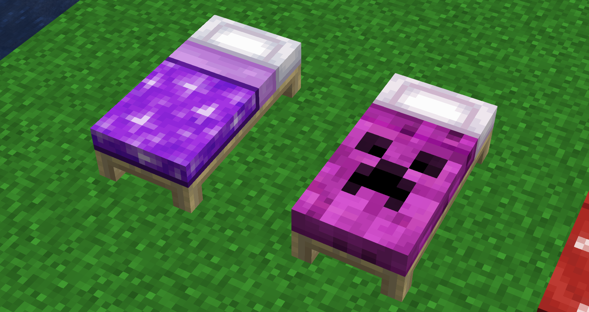Purple and Magenta Beds