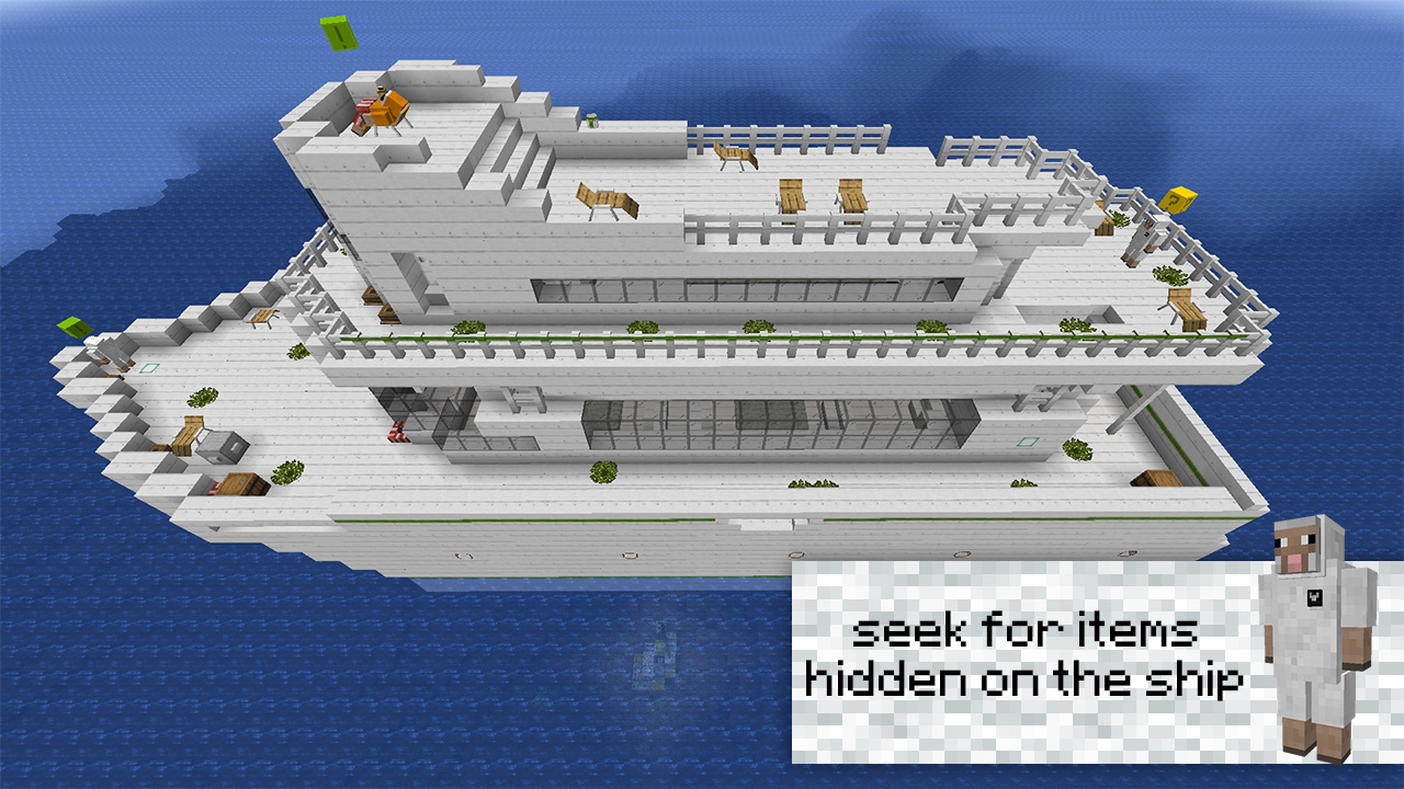 Seek for items hidden on the ship