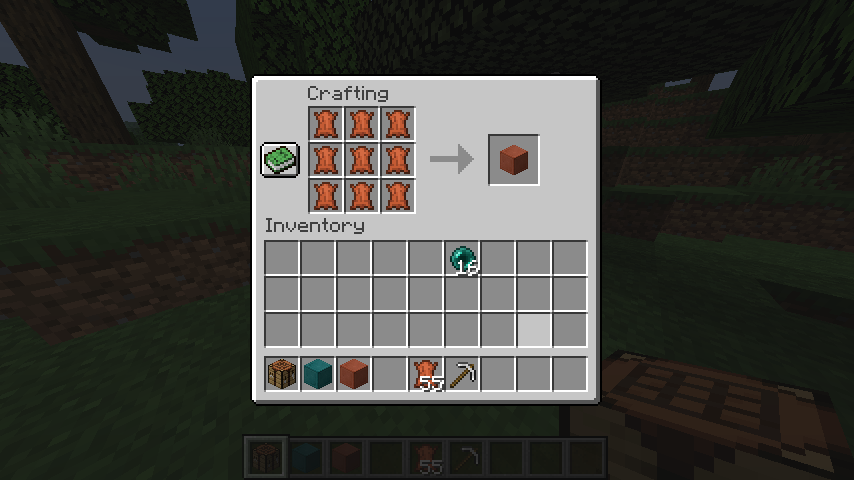 Leather block recipe