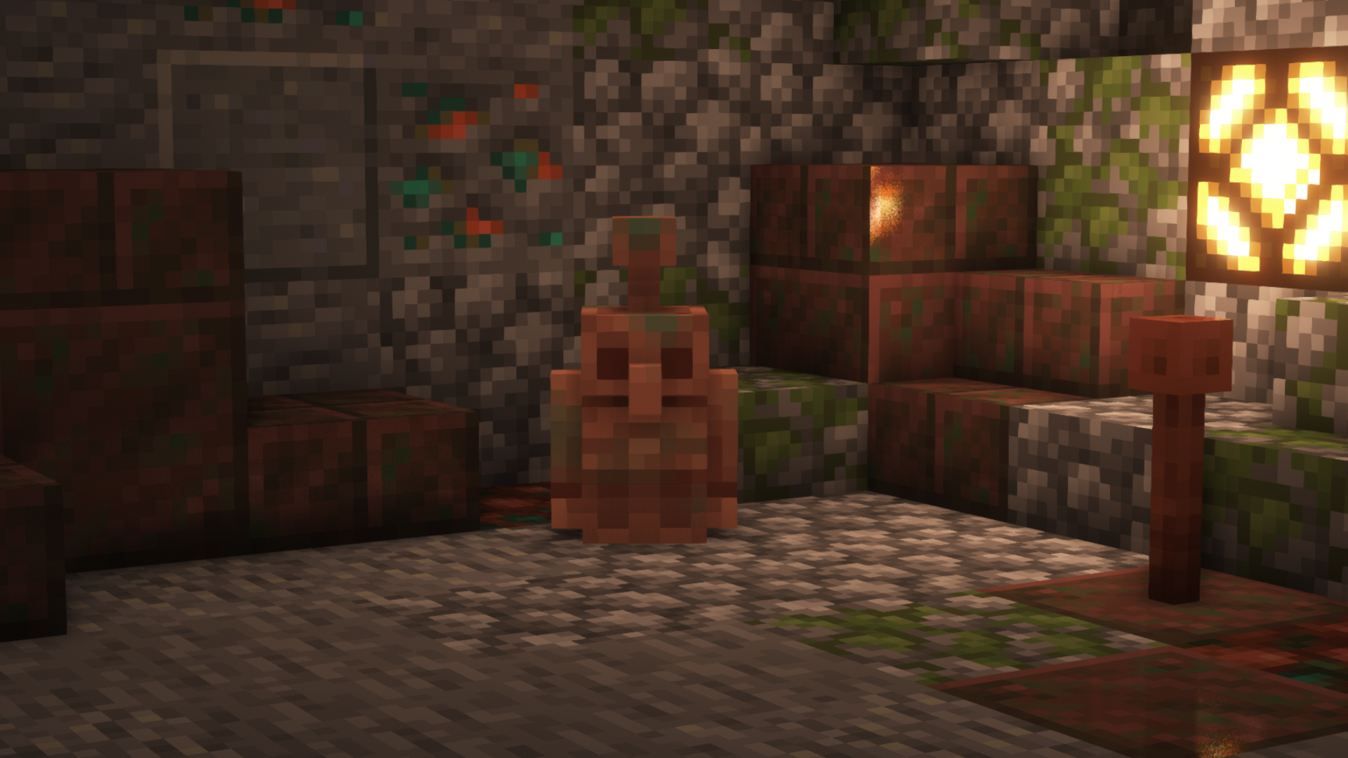 Exposed Copper Golem