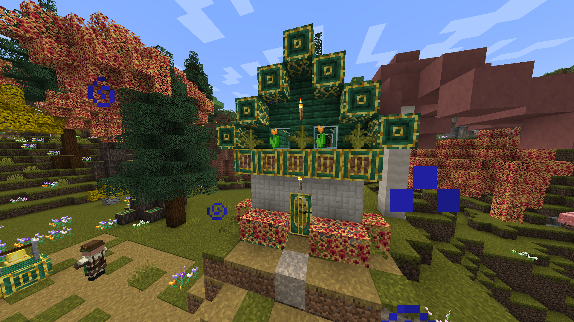 Witch Hazel Village with Mushroom Stem Bricks