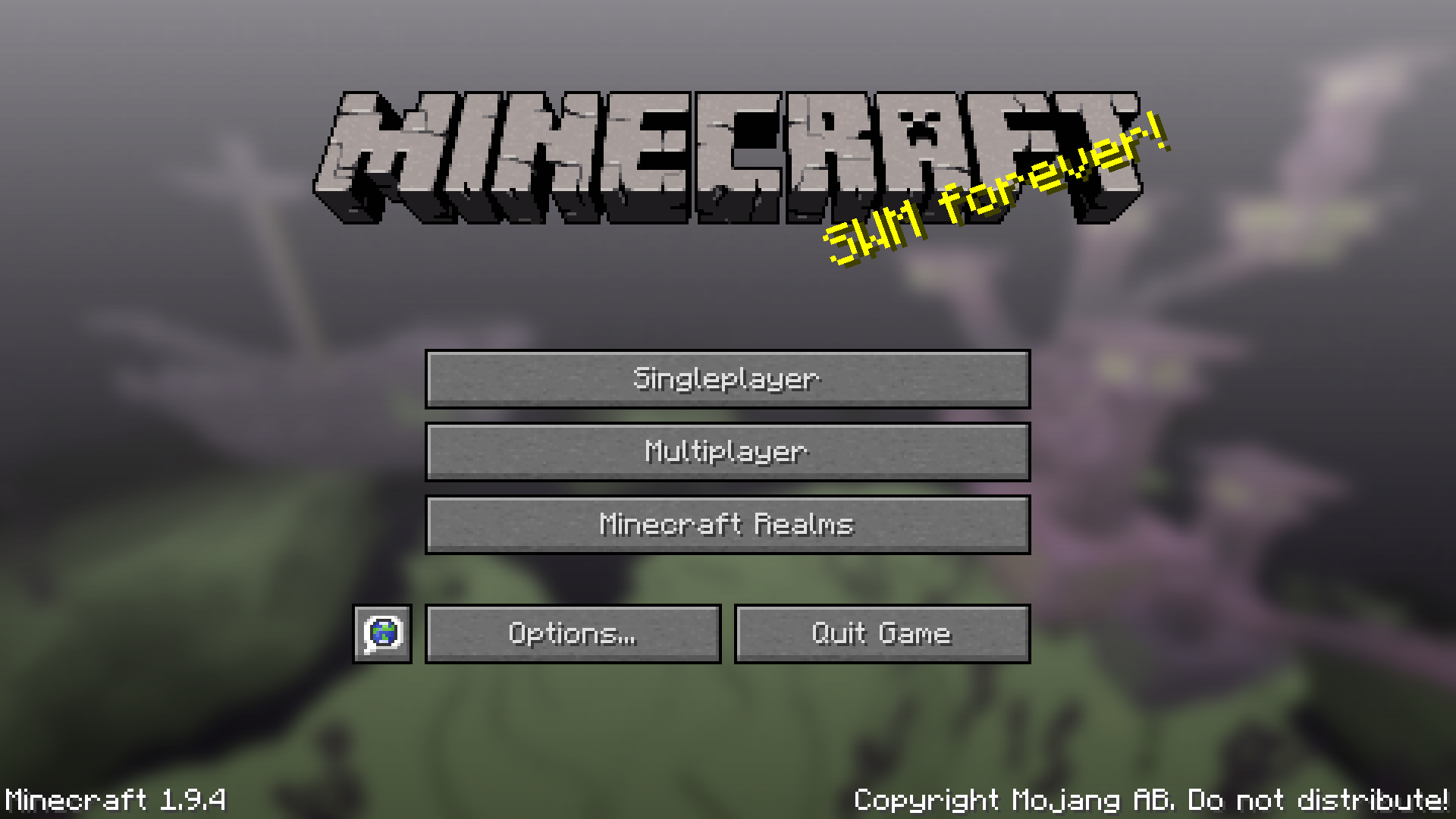 Minecraft 1.9.4 Title Screen