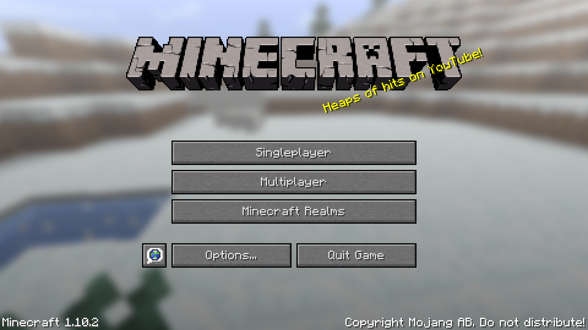 Minecraft 1.10.2 Title Screen