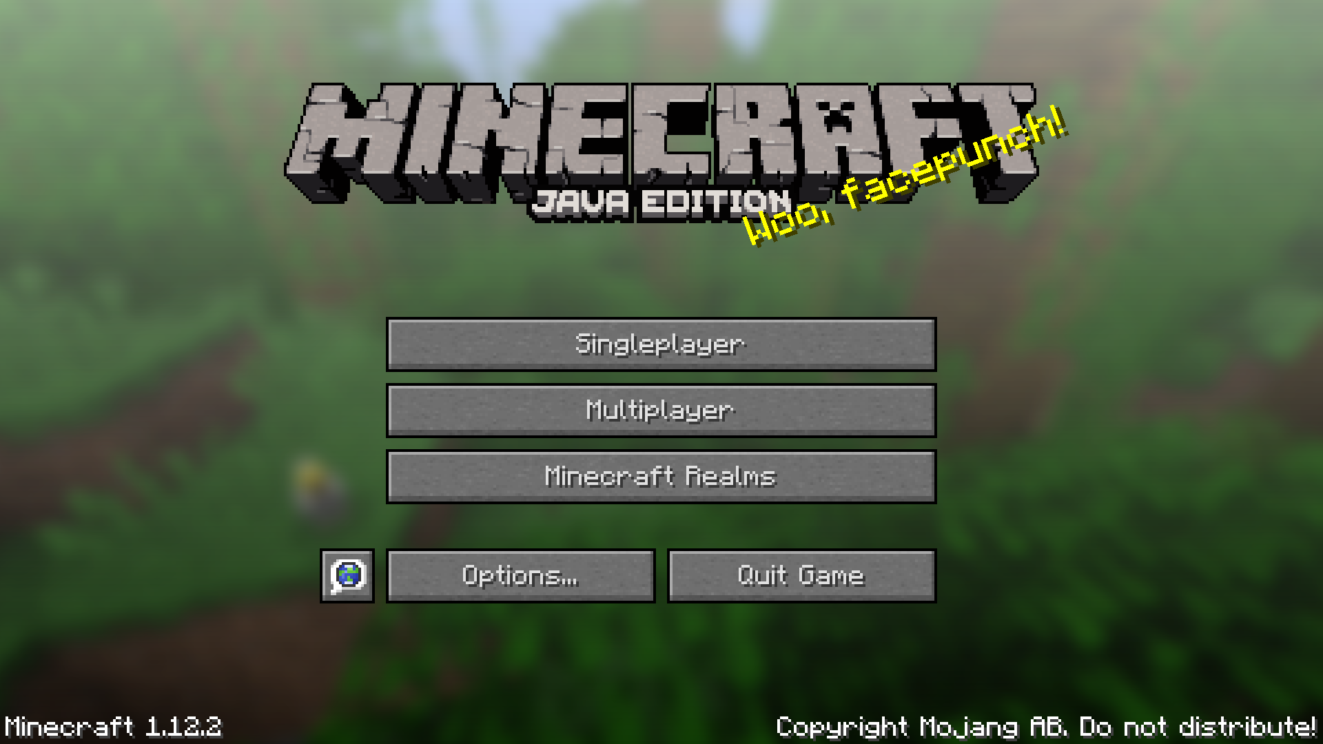 Minecraft 1.12.2 Title Screen