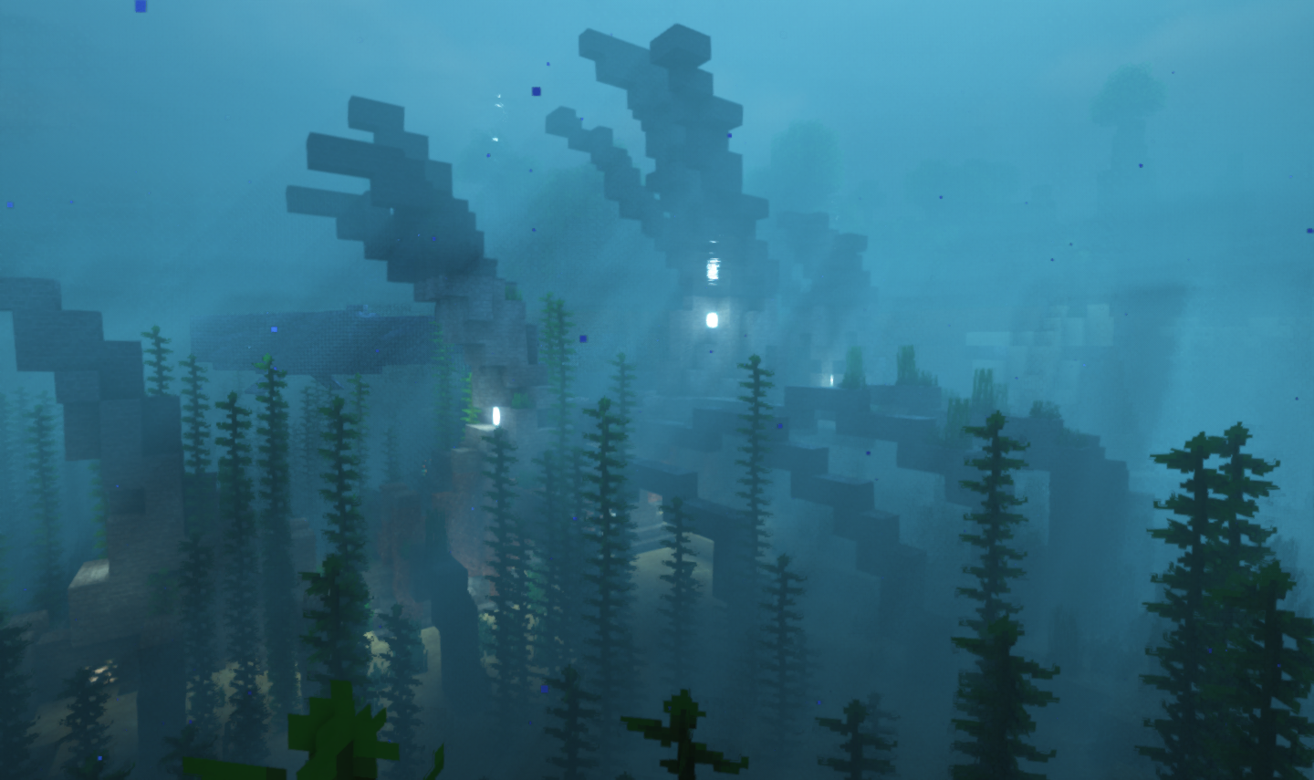 Shader used: Complementary Shaders. Showcasing: Alex's mobs, When Dungeons Arise