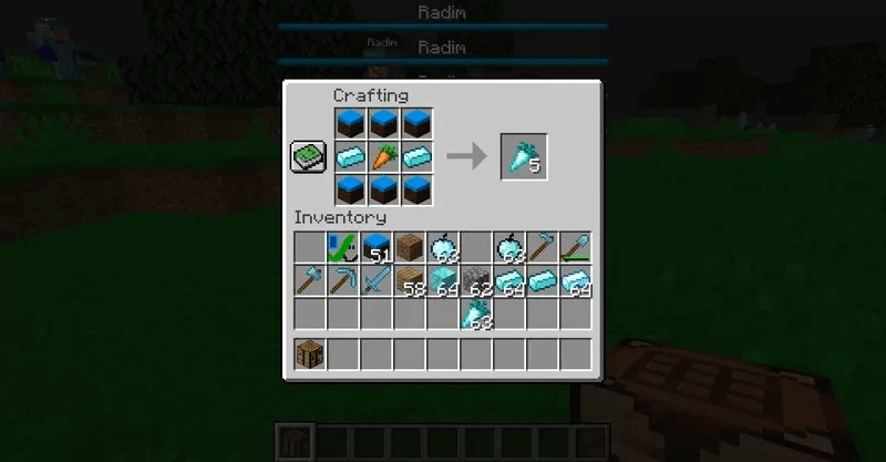 Craft of diamond carrot