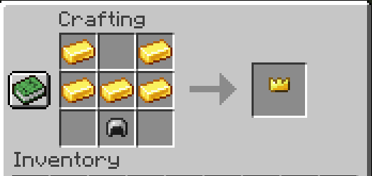 Crown crafting recipe