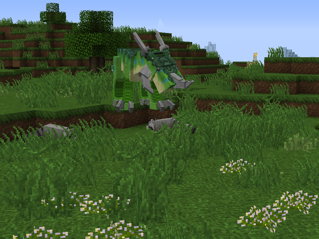 These fearsome hunters are often found in plains biomes, I recommend staying back until you're able to fight them at range.