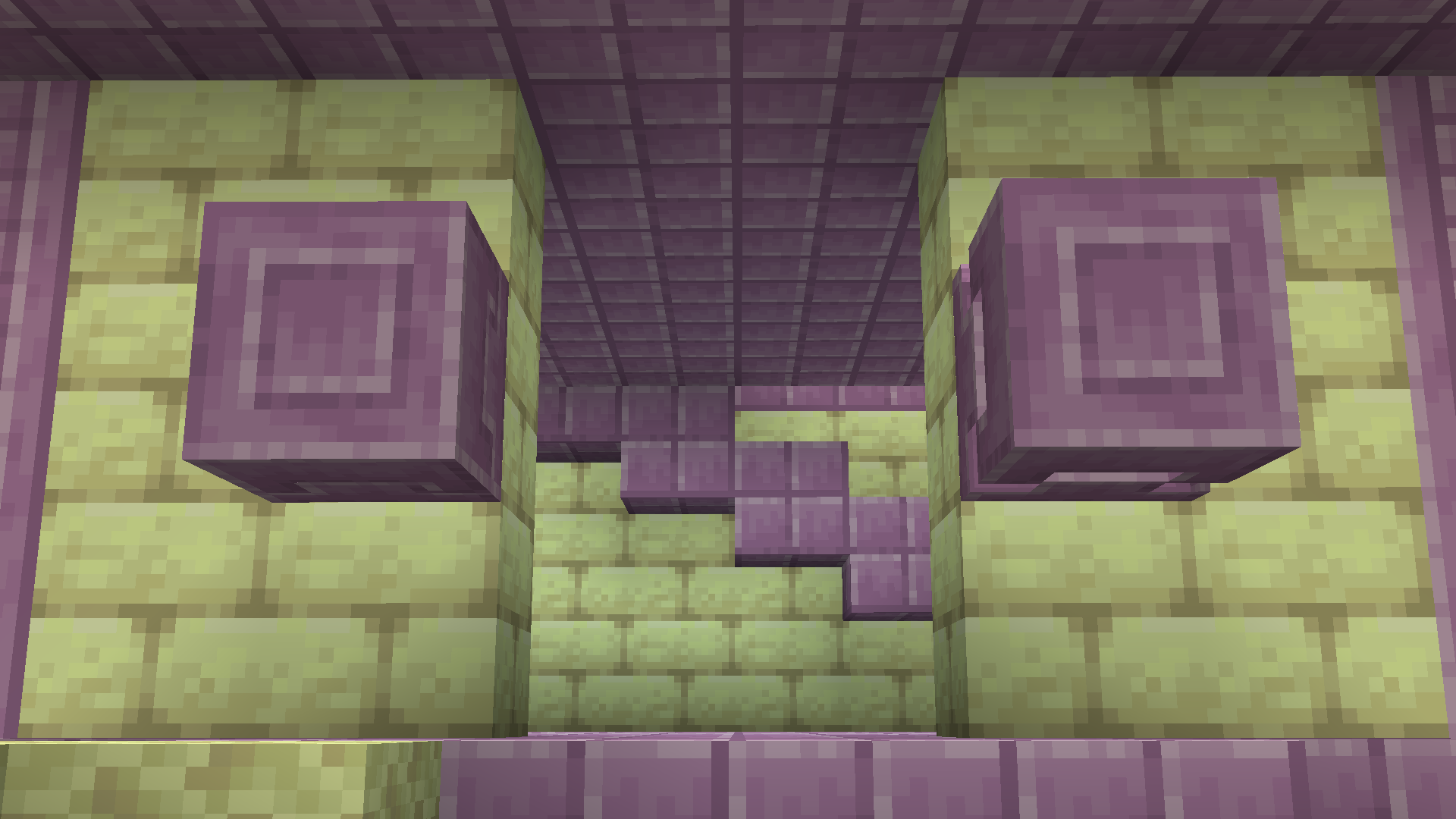 Two shulkers at an End City entrance