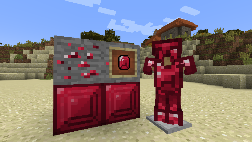 Armor, Ore, Ruby and Ruby Block