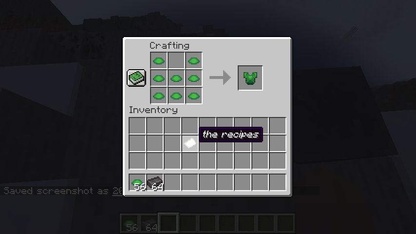 turtle chestplate recipe