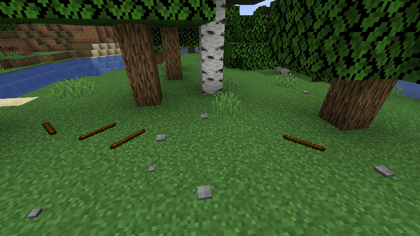 Screenshot Of Natural Sticks And Stones Debris