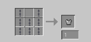 Chainmail Chestplate Recipe