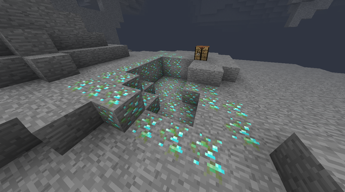 Moldy Diamond Ore Showcase