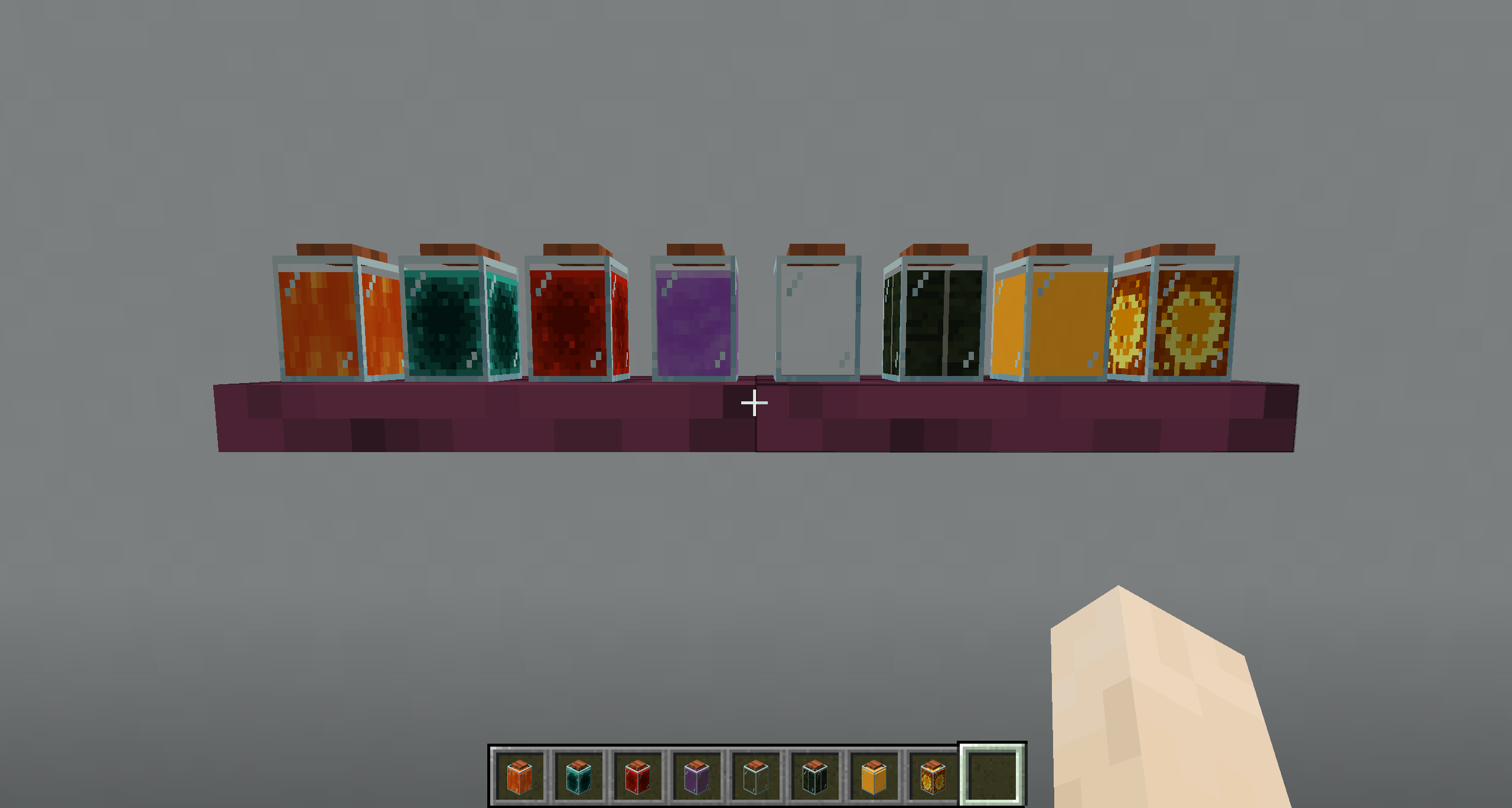 Jars rendering in inventory and shelves