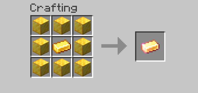 Craft Enchanted Gold Ingot