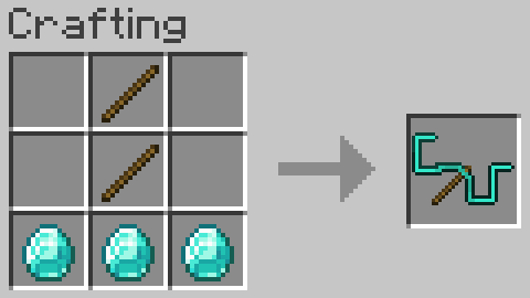 Cursed Diamond Pickaxe Recipe