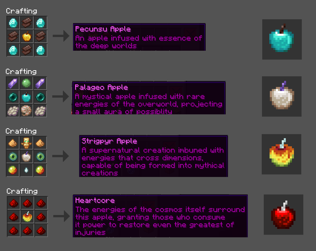 Crafting Recipes