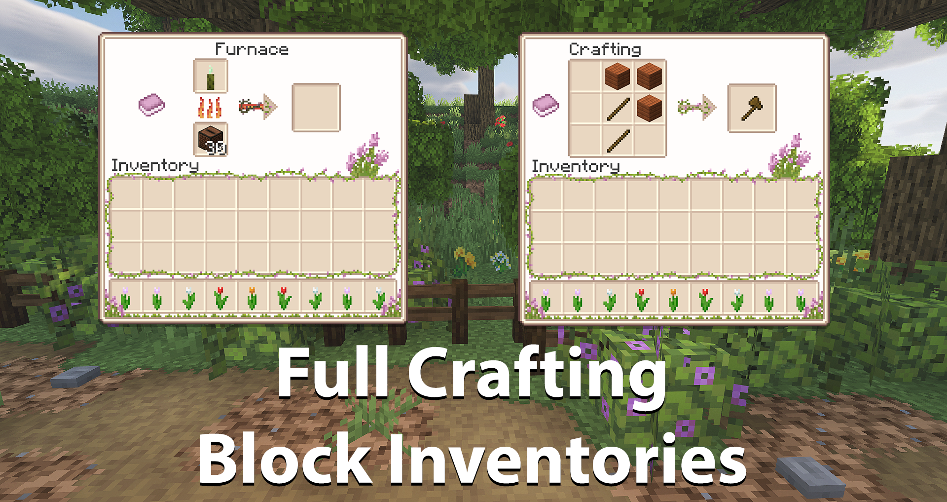 Gui 1.20 1. Overgrown Flowery gui.