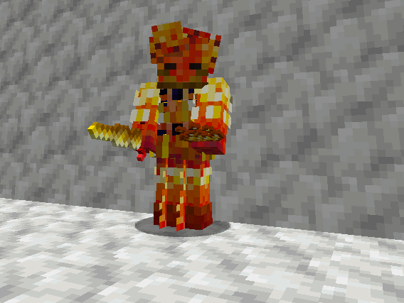 magma blaze armor with sword