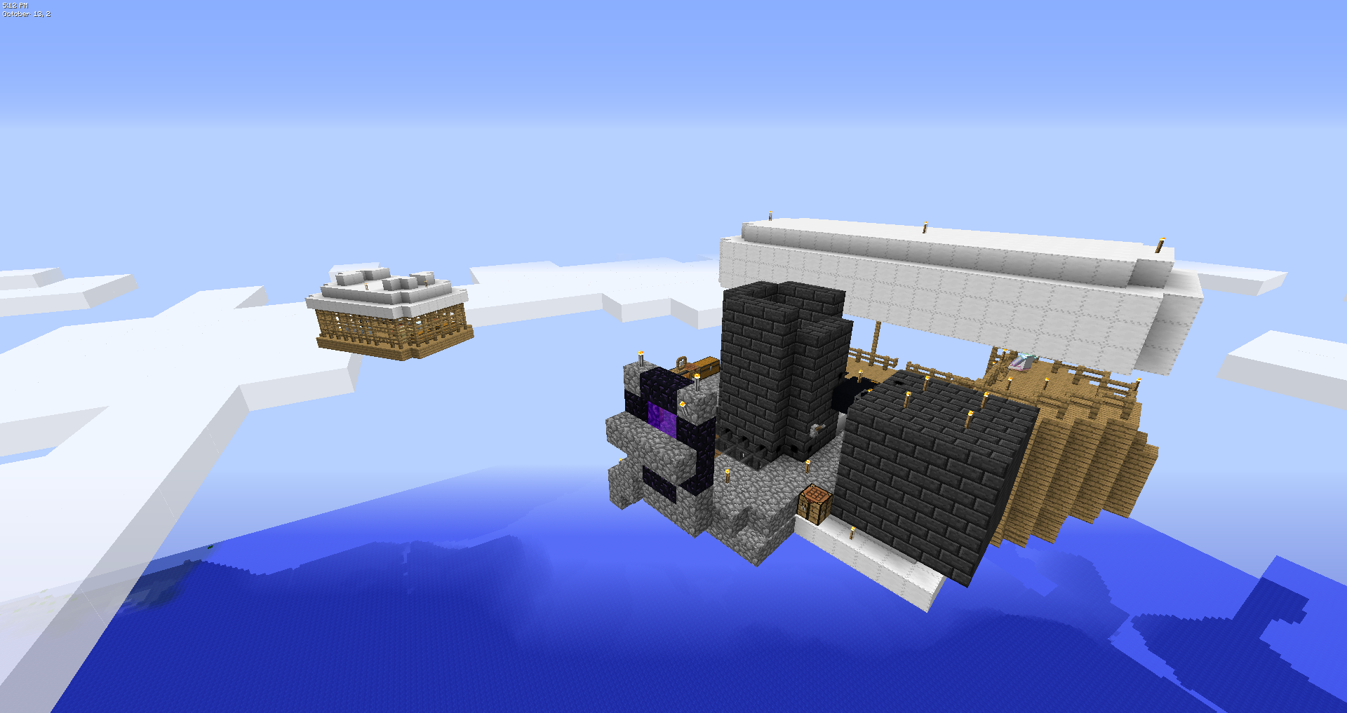 Some friends and I migrate our air base to a safer area on the server