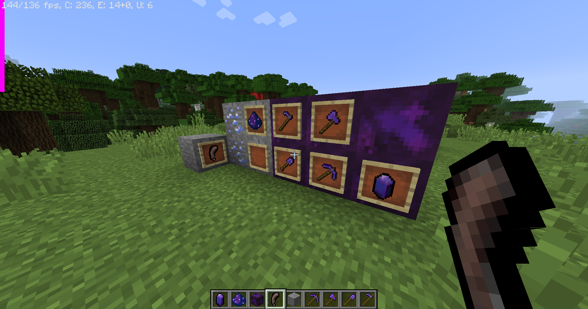 The eldritch mod tools, items, and blocks