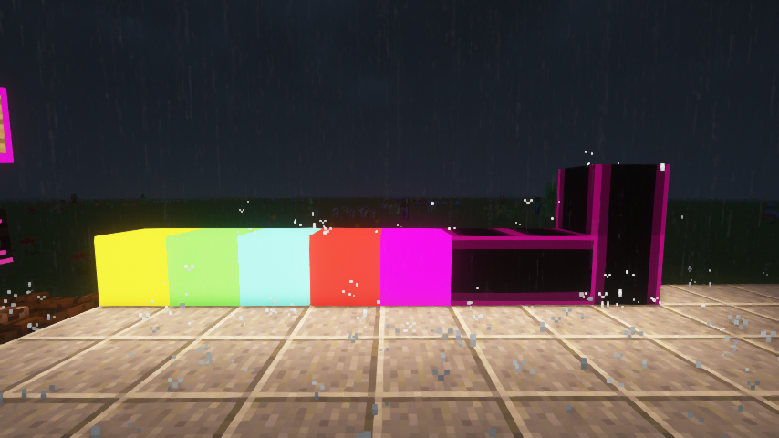 Current neon blocks