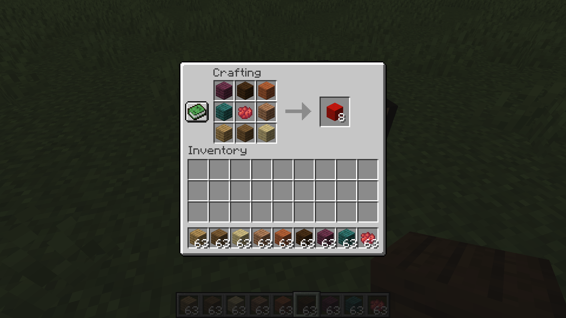 Crafting Dyed Planks