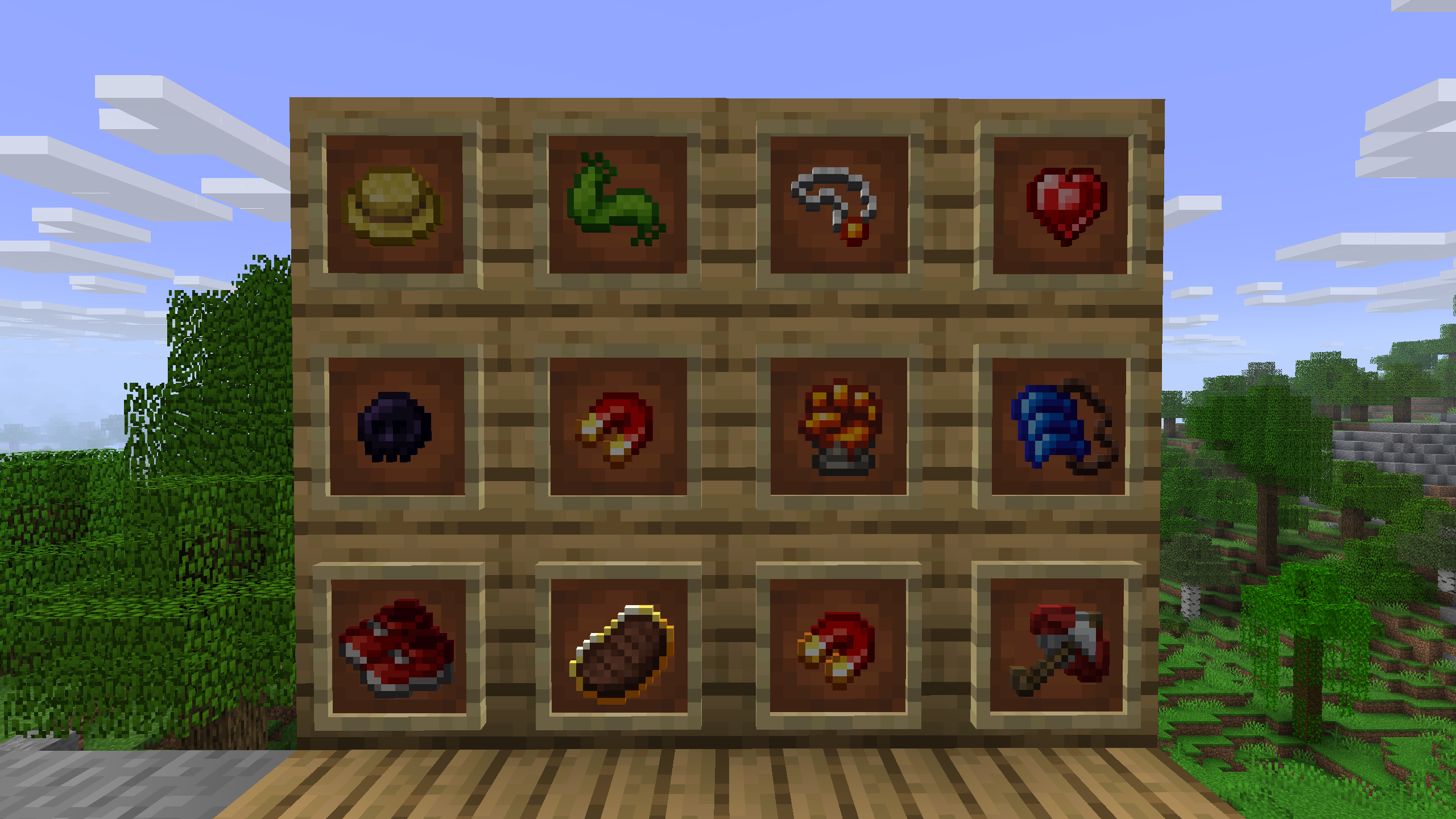 These are found in dungeon chests and grant nice benefits when wearing them!