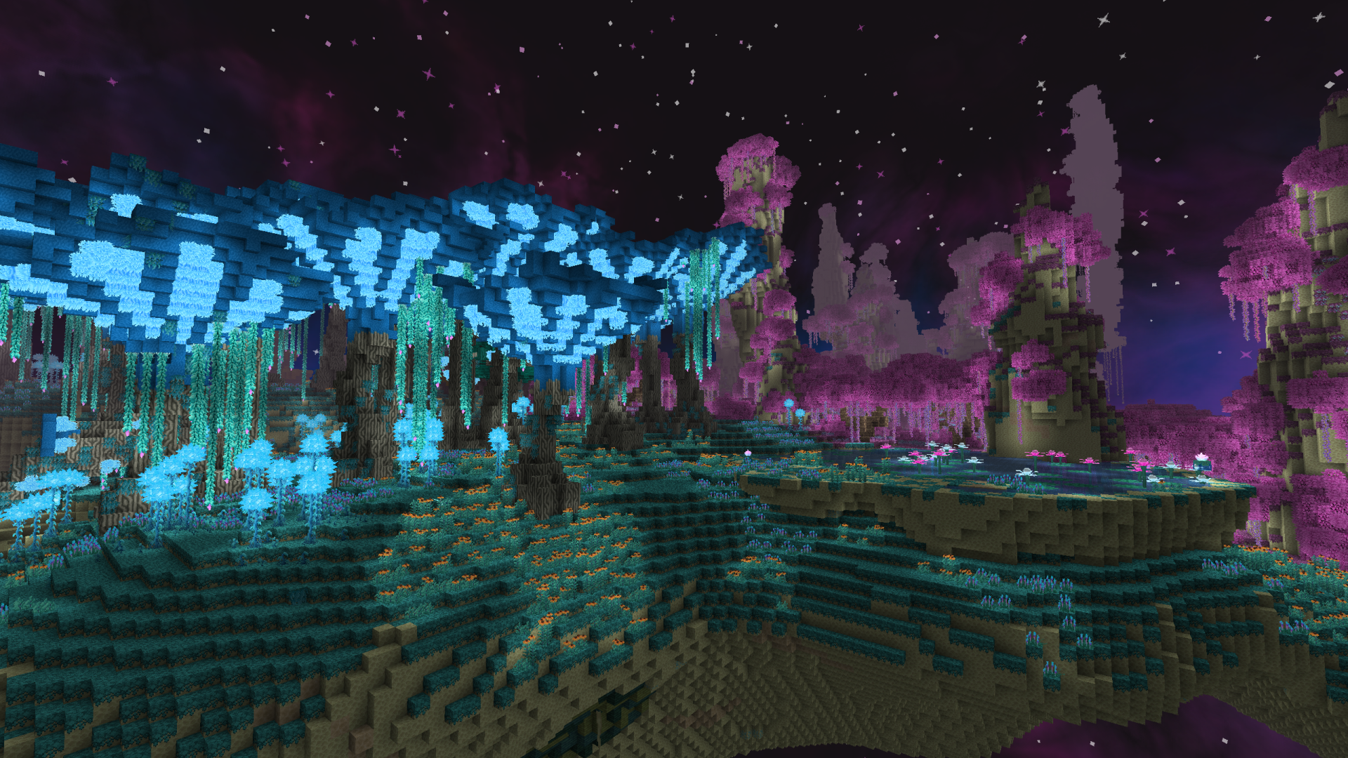 The end dimension has also seen a massive overhaul. It's nothing like vanilla and yet still fairly vanilla-friendly.