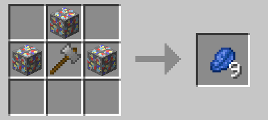 Shapeless (materials can go anywhere in the crafting table)