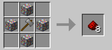 Shapeless (materials can go anywhere in the crafting table)