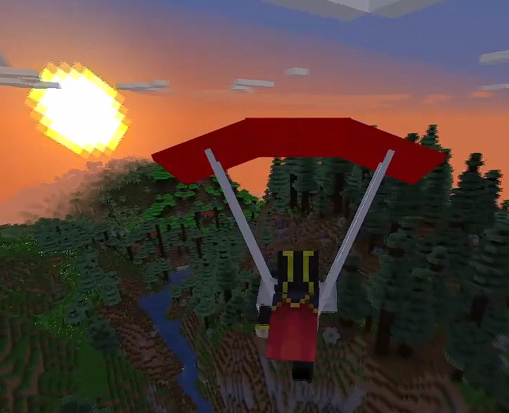 Parachute sunset
