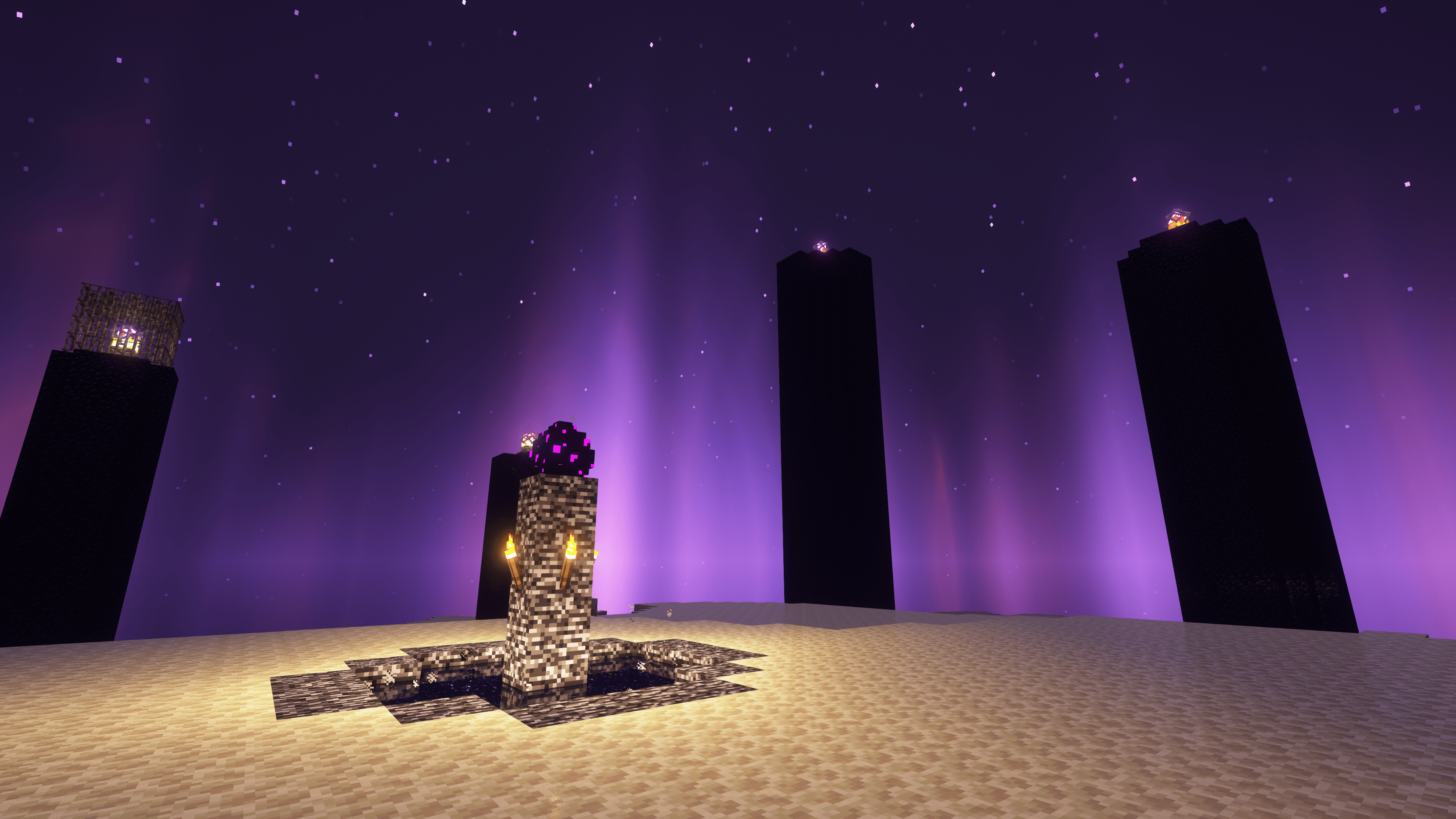 Example showing the end podium with custom backgrounds