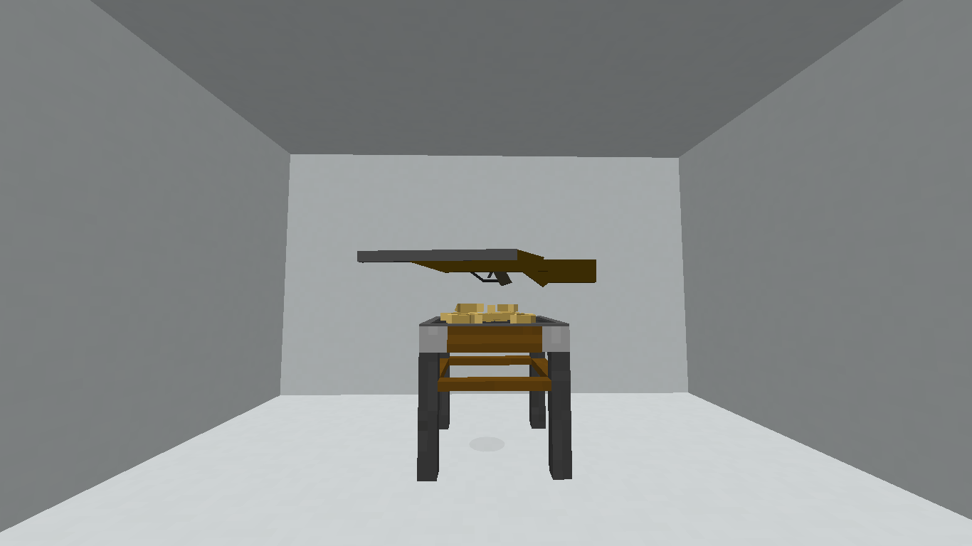 rifle on ammo station