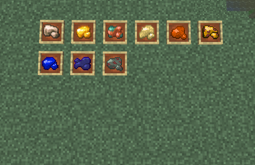 Raw ores