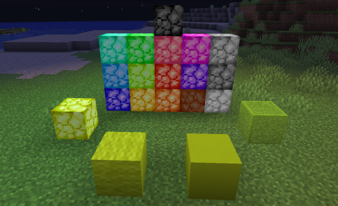 Rainbow Dyed Blocks