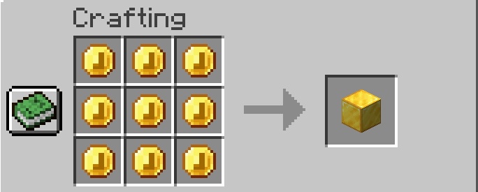 gold coins default recipe