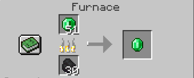 emerald coins default recipe