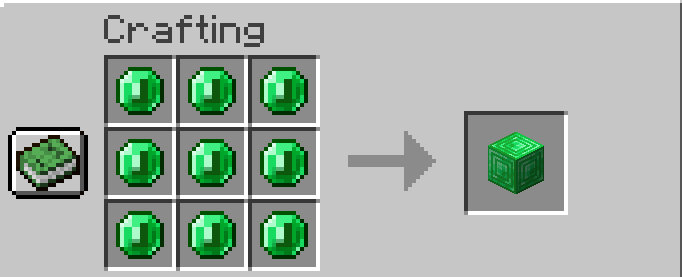 emerald coins default recipe