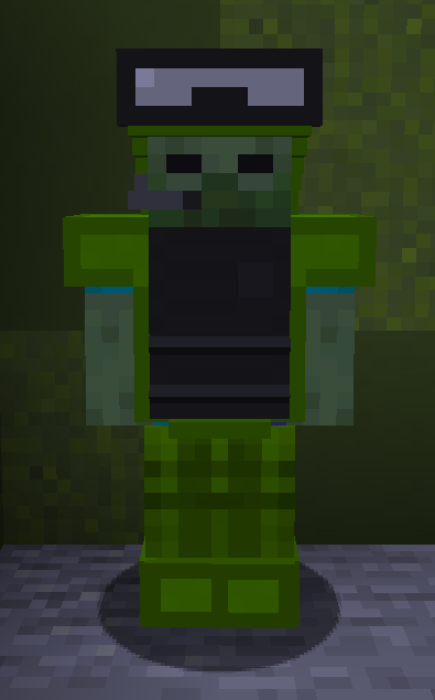 zombie with armor military