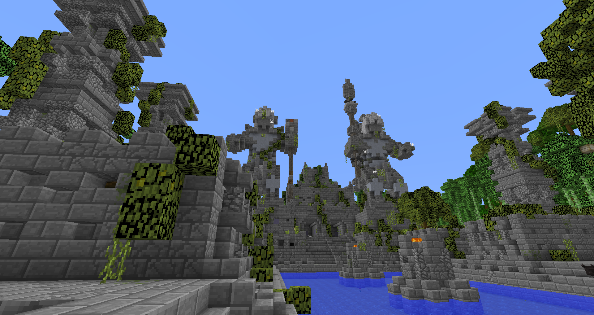 Rare massive jungle temple