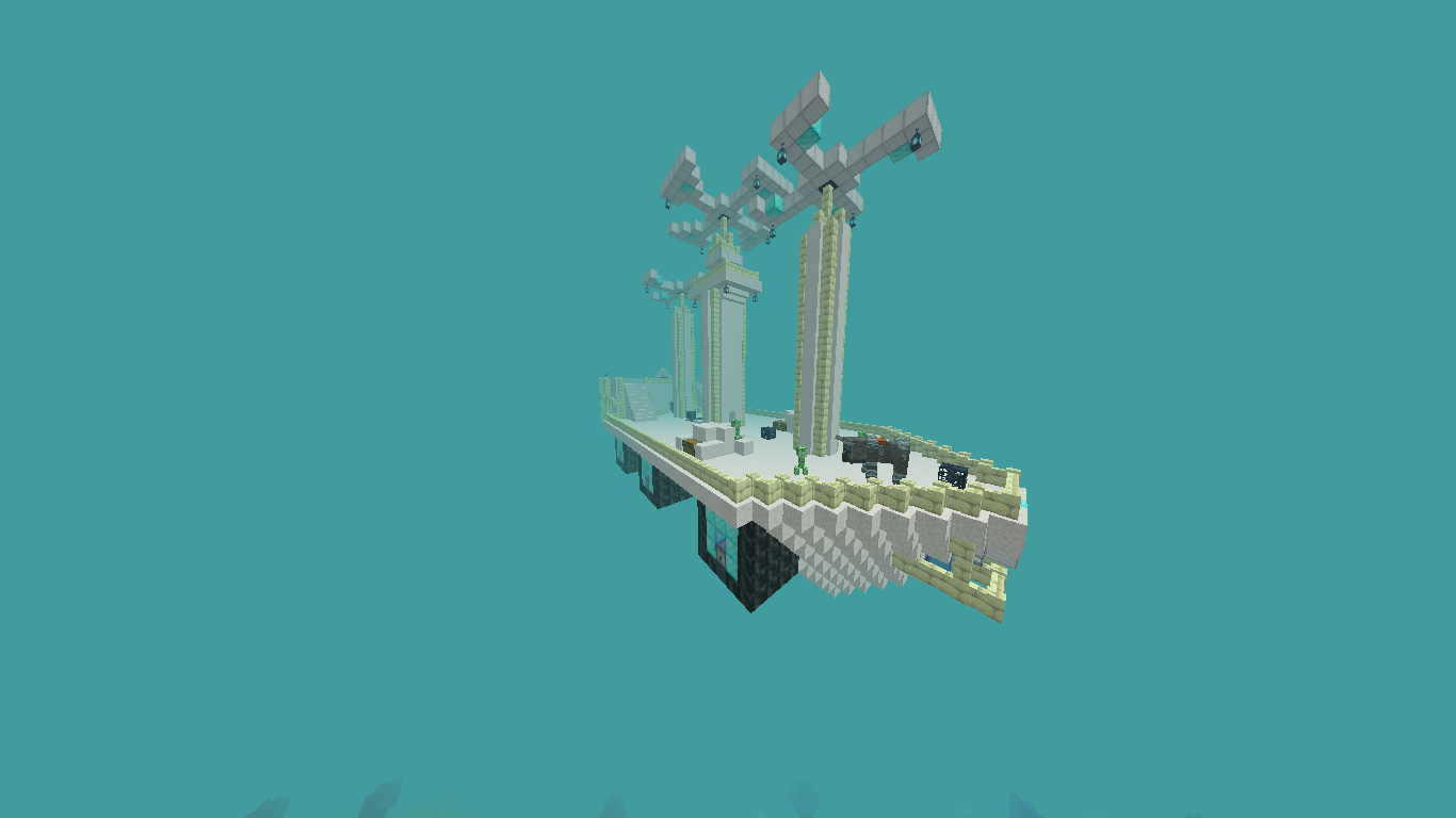 new aerial structure in the shape of a ship