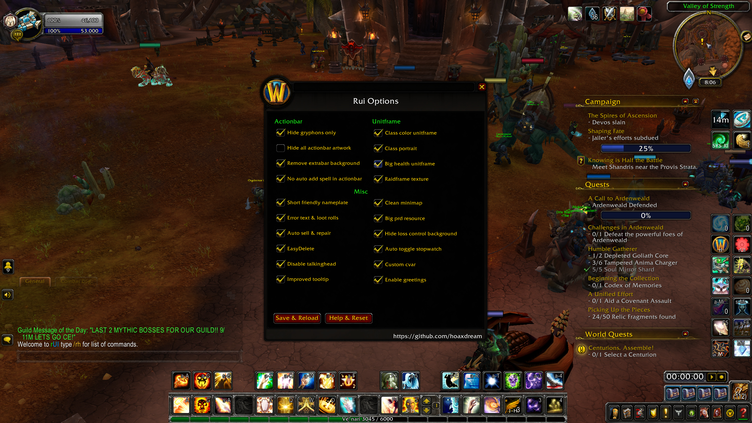 rUI - World of Warcraft Addons - CurseForge